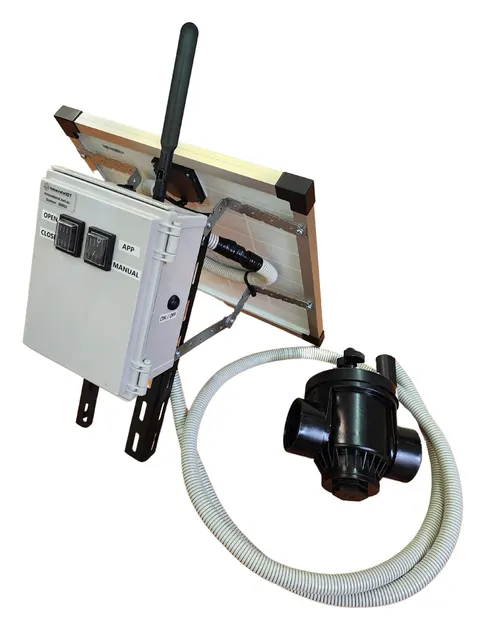 Meterra remote valve controller in weatherproof enclosure
