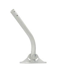 The curved pole mount for a radio
