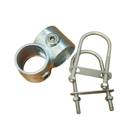 A 2 inch crossover clamp with two U-bolts