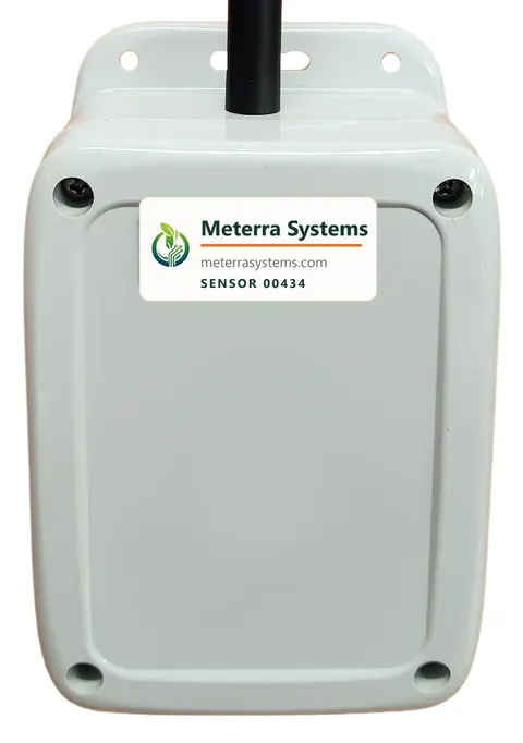 Meterra trough level monitor with submerged pressure sensor